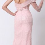 One-Shoulder Pink Dress - Image 5