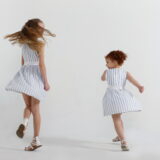 White and Blue Striped Dress - Image 4